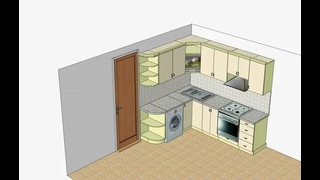 Проект кухни для маленькой квартиры