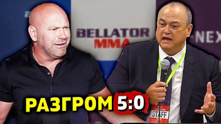 Битва Промоушнов закончилась со счетом 5:0 / Беллатор разгромил Rizin / UFC следующие?/Звуки ММА
