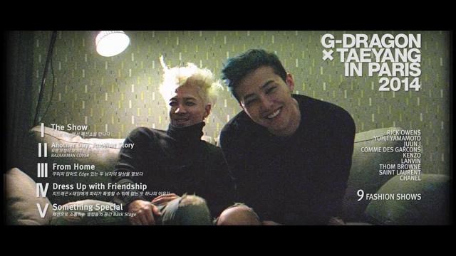 G-dragon x taeyang in paris 2014 teaser – g-dragon