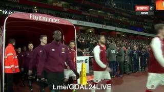 (HD) Арсенал – Вест Хэм | Кубок Английской Лиги 2017/18 | 1/4 финала