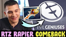 Arteezy rapier comeback — eg vs cr4zy