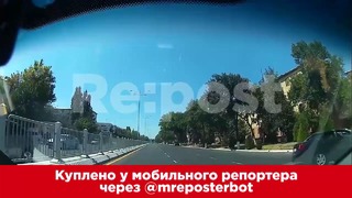 Видео страшного столкновения два Lacetti в Ташкенте