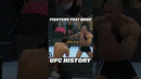 These Fighters Made UFC History #ufc #mma #shorts