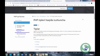 3 PHPda o’zgaruvchilar 2-qism {3-DARS} – – Salohiddin Yoqubovdan PHP darslari