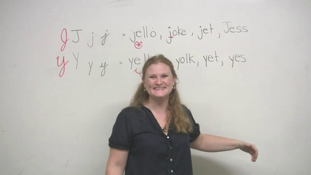 English Pronunciation – J & Y