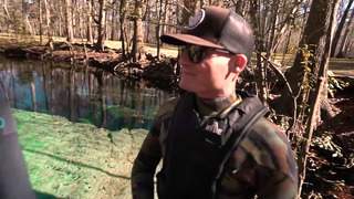 Found Crystal Clear Swimming Spot in Florida! (Beware Alligators) | DALLMYD