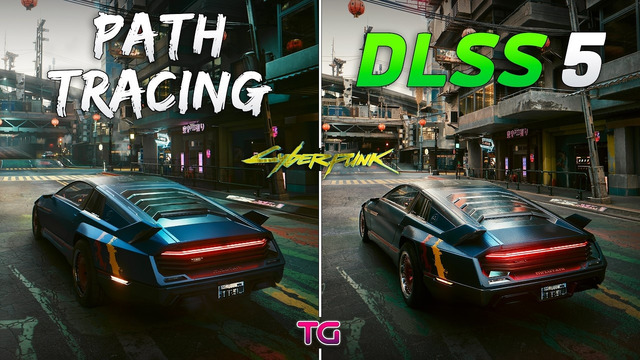 Path Tracing vs DLSS 5 – Graphics & Performance Comparison in Cyberpunk 2077