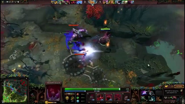 NaVi.Dendi plays Shadow Demon + Commentary