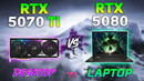 RTX 5070 Ti Desktop vs RTX 5080 Laptop – Test in 10 Games