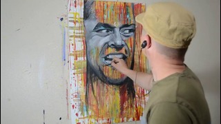 Красочный портрет Джека Николсона