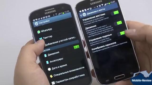 Сравнение Samsung Galaxy S IV vs Galaxy S III-от Mobile-Review.com