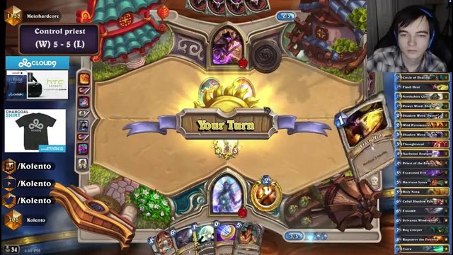 Hearthstone: Kolento – Death by a thousand idols (control priest)