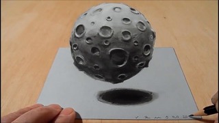3D иллюстрация Луны