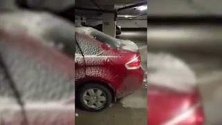 Car Gets Snowed On Inside Expect the Unexpected