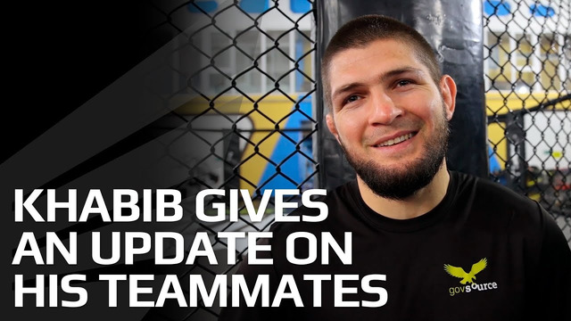 It’ll be a busy month for my teammates’ – Khabib Nurmagomedov pops in for a training session
