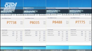 Intel Ivy Bridge Core i7 3770K vs Intel Core i7 2700K vs Intel Core i7 3820 vs AMD F