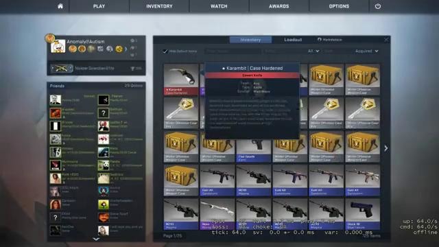 CS:GO Karambit Case Hardened Unbox
