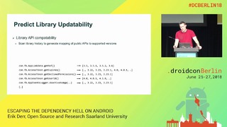 DCBerlin18 402 Derr Escaping the Dependency Hell on Android DAY1