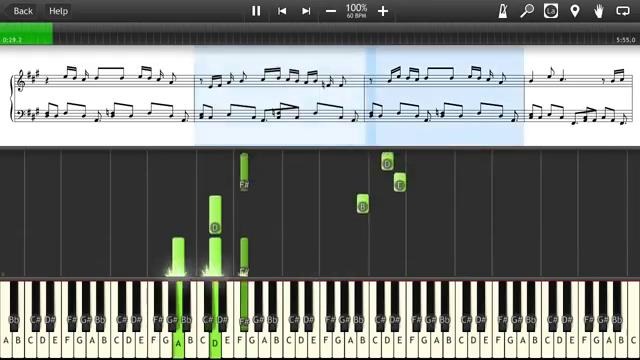 One More Time, One More Chance Piano (Synthesia) (1)