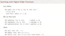 Lecture 2.2 – Higher-Order Functions