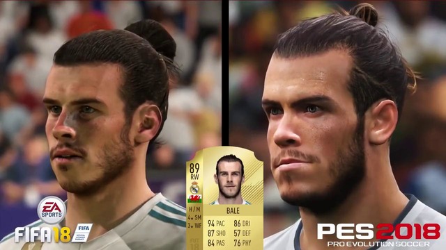 Лица игроков Реала | FIFA 18 vs PES 18