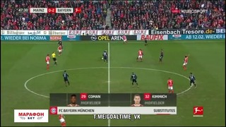 (480) Майнц – Бавария | Немецкая Бундеслига 2017/18 | 21-й тур | Обзор матч