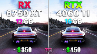RTX 4060 Ti 16GB vs RX 6750 XT 12GB – Test in 10 Games