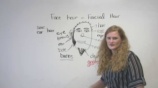 English Vocabulary – the face and hair