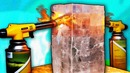 Что если гигантский кристалл соли нагреть газовой горелкой
