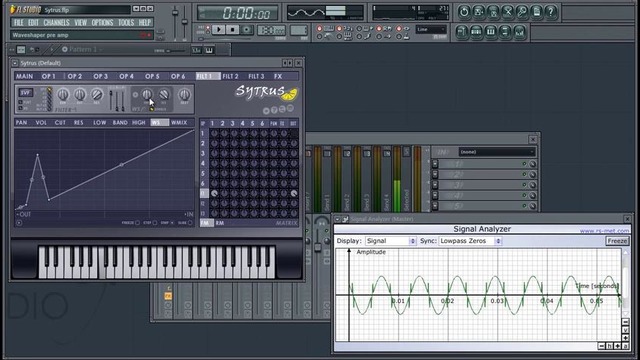 Sytrus 11 из 16 Как работает вэйвшейпер (вкладки WS, WMIX) Wikisound уроки FL Studi