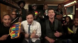 Jimmy Fallon Robin Thicke The Roots Sing – Blurred Lines