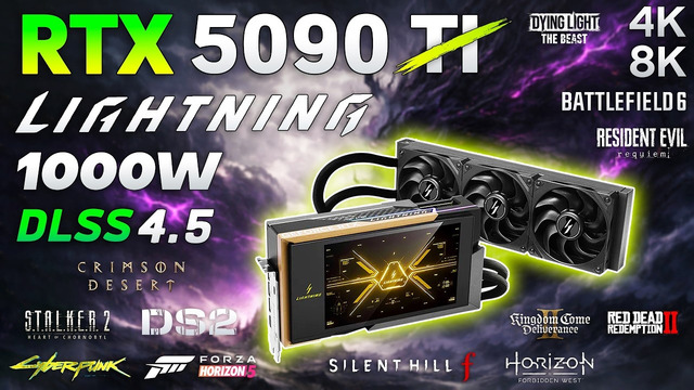 MSI RTX 5090 Lightning Z 1000W – Test in 12 Games | 4K | 8K