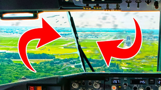 Почему пилоты не включают дворники, когда во время полета идет дождь