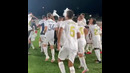 Игроки Реал Мадрида празднует чемпионства