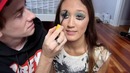 Парень делает макияж своей девушке. Boyfriend Does My Makeup