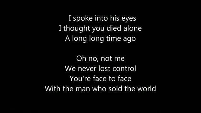 Nirvana – The Man Who Sold the World (lyrics)