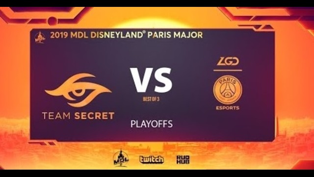 MDL Disneyland ® Paris Major – Team Secret vs PSG.LGD (Play-off, Game 3)