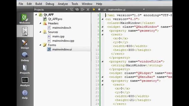 QT C GUI Tutorial 2 – Create First Qt Program
