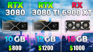 RTX 3080 Ti vs RTX 3080 vs RX 6900 XT – Test in 8 Games