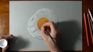 How to draw a perfectly fried egg:)