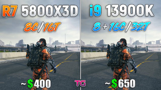 Ryzen 7 5800X3D vs Core i9 13900K – Test in 10 Games