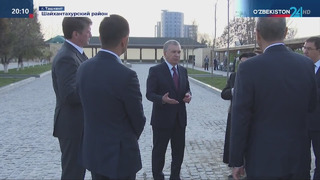 Глава государства ознакомился с проводимой созидательной работой в городе Ташкенте