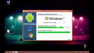 How to install windows 7 on android tablet-phone