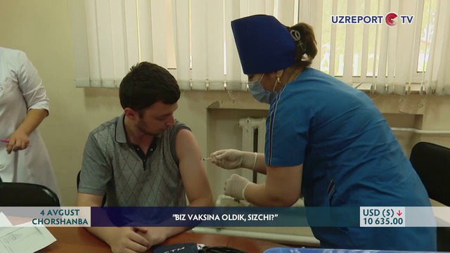 UZREPORT TV xodimlari COVID-19ga qarshi vaksina bilan emlanishdi