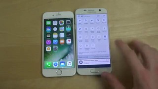 IPhone 6S iOS 10 Beta 1 vs. Samsung Galaxy S7 – Wh