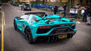 Cars Arriving at Supercars and Coffee – Gintani Lamborghini Aventador SVJ, McLaren F1, Nissan GTR