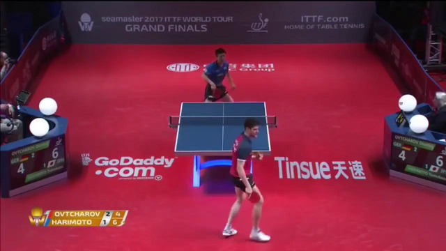 2017 World Tour Grand Finals Highlights Dimitrij Ovtcharov vs Tomokazu Harimoto(1/4)