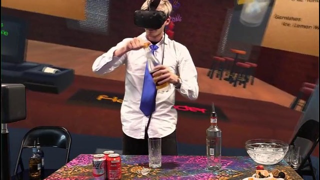 ((PewDiePie))Making Drinks In VR (& Drinking Them)