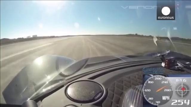 Суперкар Hennessey Venom GT установил новый рекорд скорости
