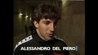 Первый гол и первое интервью Алессандро Дель Пьеро в качестве игрока «Ювентуса»